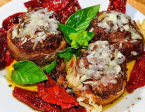 Champignons farcis pancetta, parmesan