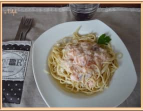 Spaghettis au saumon