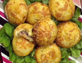 Buns Mascarpone jambon et champignons