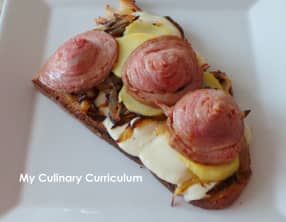 Bruschetta à l'andouille de Guéméné