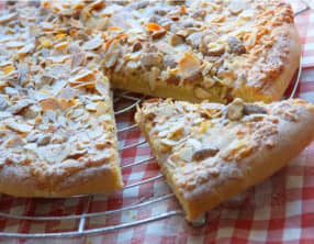 Brioche au craquelin d'amande et mandarine