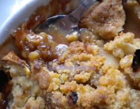 Crumble aux pommes et aux carambars