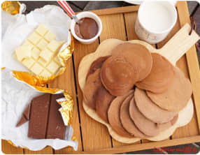 Pancakes au chocolat