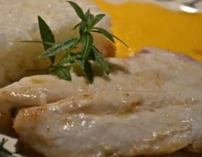 Saint-Pierre, espuma de carottes à la verveine