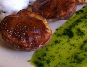 Bonnottes soufflées à l’ail des ours