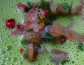 Velouté des ours au saumon fumé