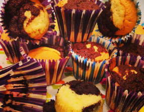 Muffins marbrés
