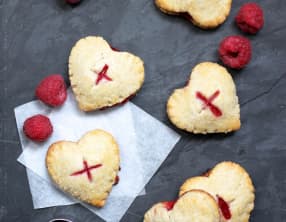 Mini pies citron framboise