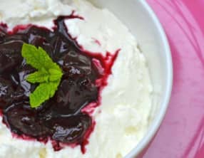 Compotée de cerises à la menthe