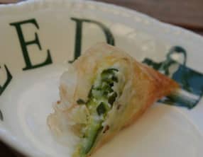 Samossas courgettes et Saint Nectaire