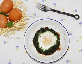 Pazi mihlamasi, Nid de blettes aux oeufs