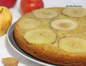 Moelleux aux pommes et à la pâte d’amande