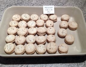 Macarons apéritifs chèvre miel