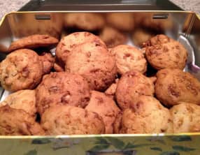 Cookies aux fruits secs et caramel au beurre salé