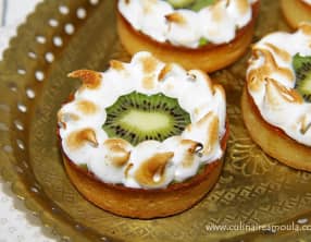 Tarte aux kiwis meringuée