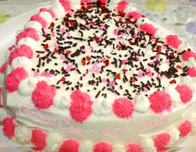 Gâteau d'anniversaire au chocolat blanc