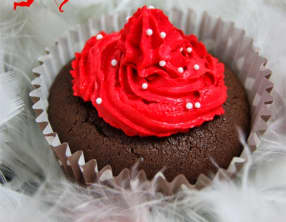 Cupcakes of love coeur griotte nutella