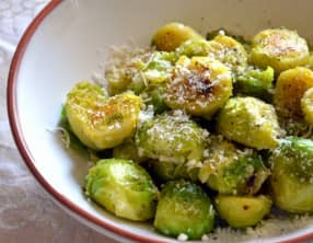 Les Choux de Bruxelles sautés au Parmesan