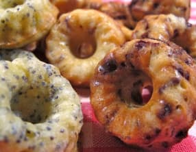 Koug'cakes aux myrtilles, framboises, chocolat