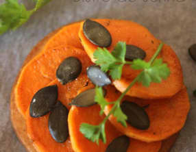 Tartelettes patates douces et graines de courge