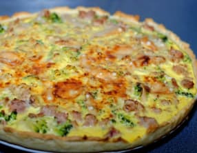 Quiche aux brocolis et au thon