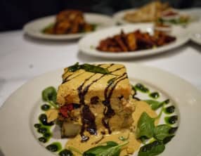 Terrine de lentilles rouges aux poivrons rouges ou fruits secs