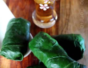 Feuilles d'épinards farcies