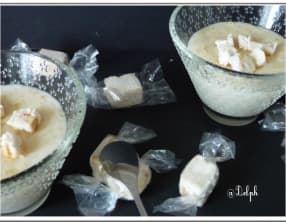 Riz au lait au nougat.