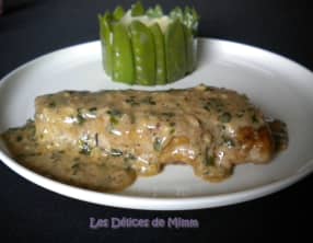 Entrecôte de veau, sauce crème à l’échalote