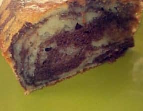 Le marbré mascarpone chocolat et vanille