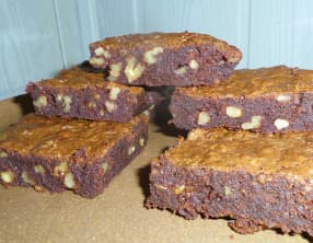 Brownie avec les noix de mon jardin