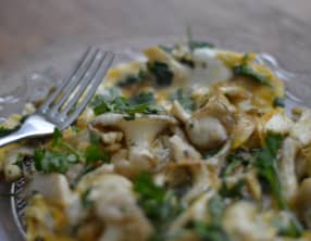 Omelette aux pleurotes