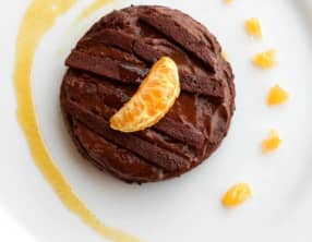 Le Mousseux au chocolat et son coulis de clémentines