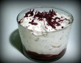Verrine straciatella et fruits rouges