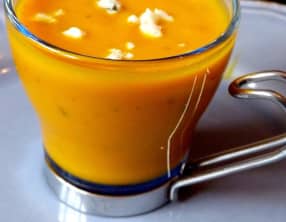 Crème de potimarron rôti à la sauge