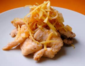 Sauté de poulet au gingembre