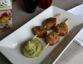 yakitori de Saint-Jacques