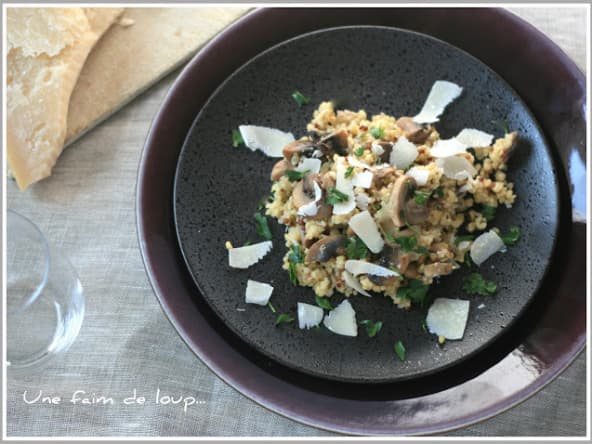 Quinotto aux champignons