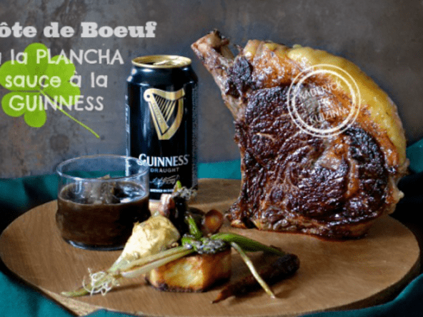 Côte de boeuf à la plancha et sauce Guinness pour la Saint-Patrick