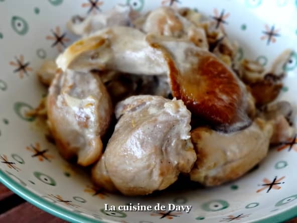 Sot l'y laisse aux pleurotes et à la crème