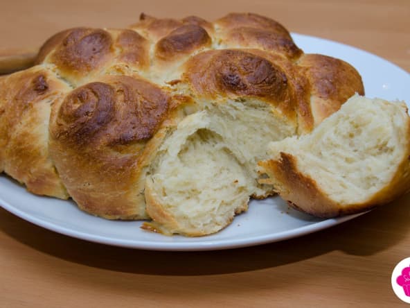 Brioche fleur d'oranger - sans beurre, sans oeufs