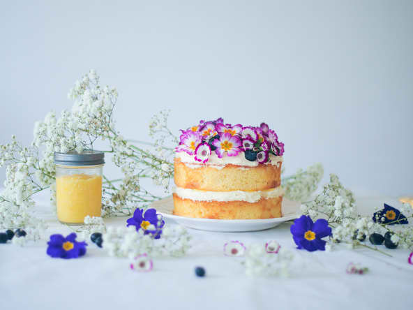 Gâteau au citron façon Victoria sponge cake