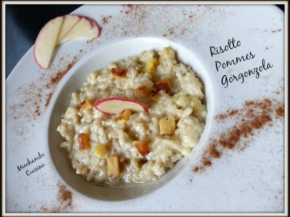 Risotto à la pomme et au gorgonzola