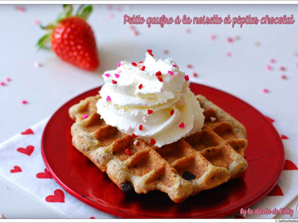 Gaufre noisette et chocolat