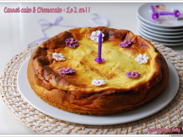 Carrot cake + Cheesecake: 2 en 1