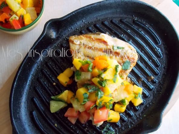 Espadon grillé a la Salsa épicée