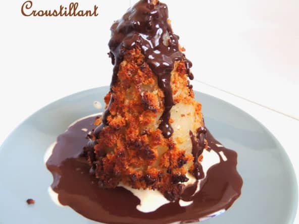 Poire belle hélène croustillante