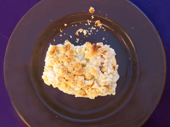 Gratin de chou-fleur surmonté d'un crumble