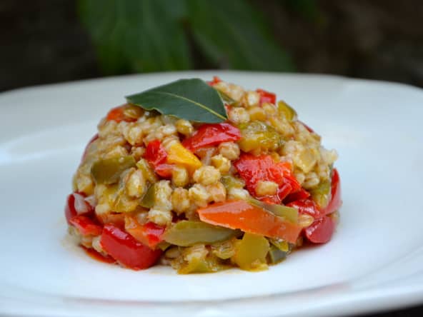 Petit épeautre aux poivrons