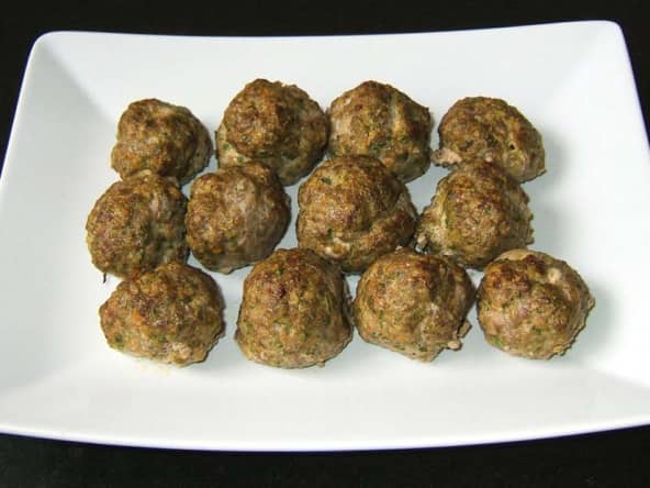 Boulette de boeuf au chou kale